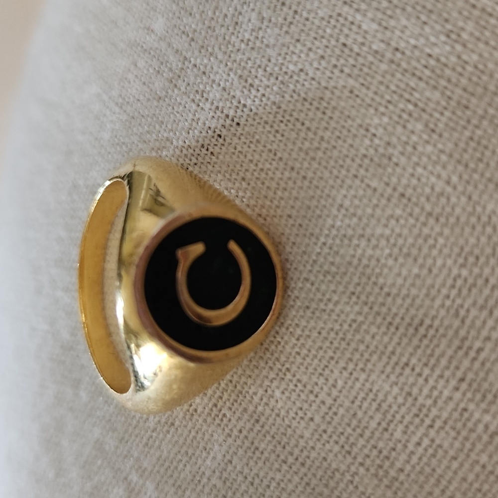 Argento Vivo Signet Ring/ Letter “C”